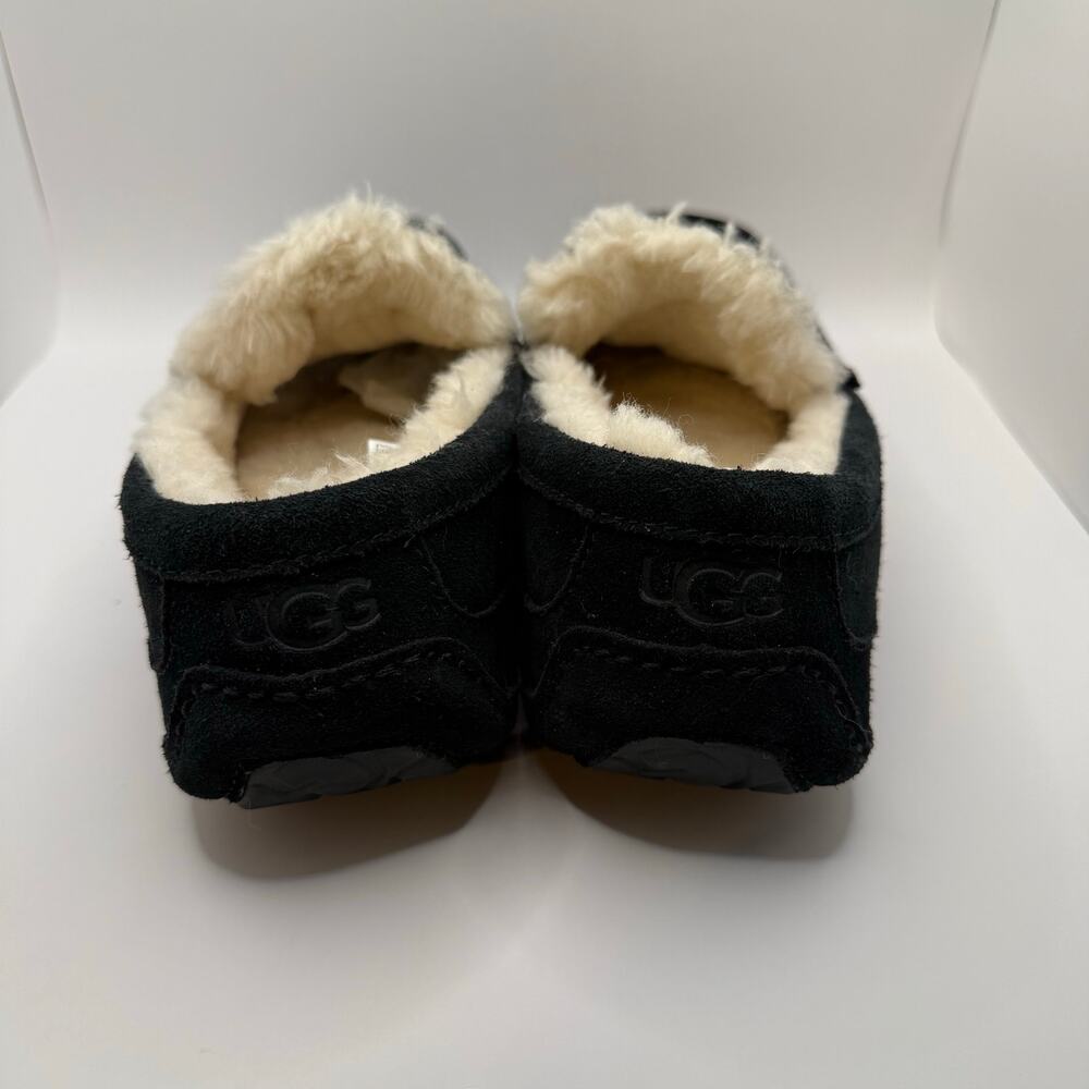 UGG Men’s‎ Ascot Black Suede Slip On Loafer Slippers- Size 9 - Picture 4 of 6